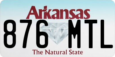 AR license plate 876MTL