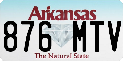 AR license plate 876MTV