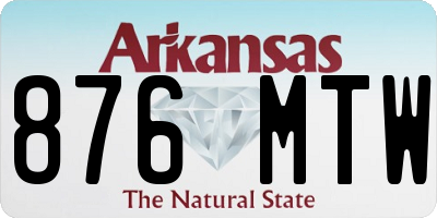 AR license plate 876MTW