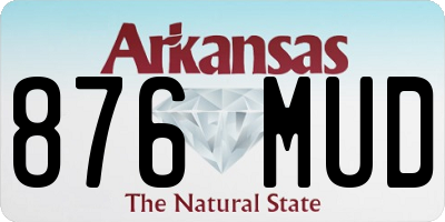 AR license plate 876MUD