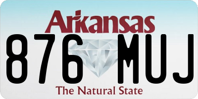 AR license plate 876MUJ