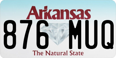 AR license plate 876MUQ