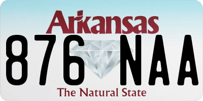 AR license plate 876NAA