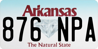 AR license plate 876NPA