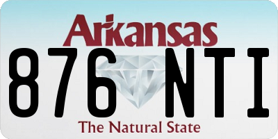 AR license plate 876NTI