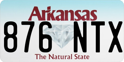 AR license plate 876NTX