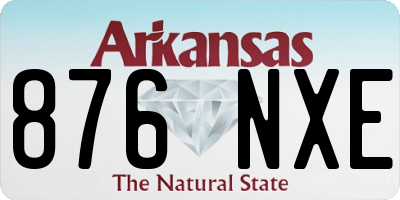 AR license plate 876NXE