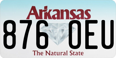 AR license plate 876OEU