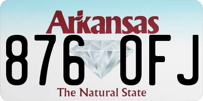 AR license plate 876OFJ