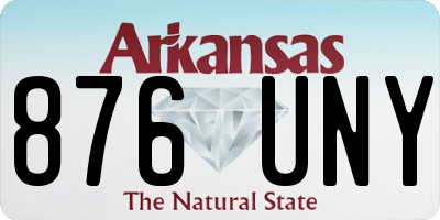 AR license plate 876UNY