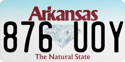 AR license plate 876UOY