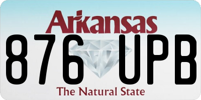 AR license plate 876UPB