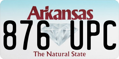 AR license plate 876UPC