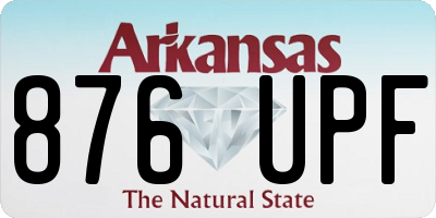 AR license plate 876UPF