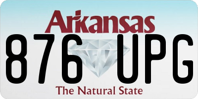 AR license plate 876UPG