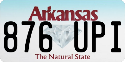 AR license plate 876UPI