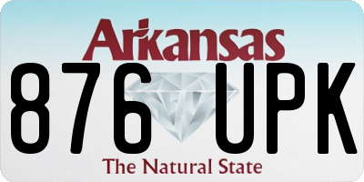 AR license plate 876UPK
