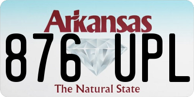 AR license plate 876UPL