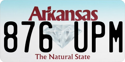 AR license plate 876UPM