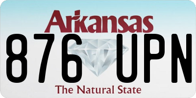 AR license plate 876UPN