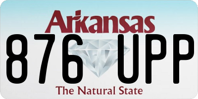 AR license plate 876UPP