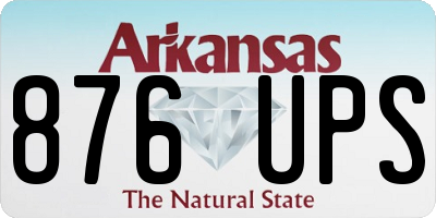 AR license plate 876UPS