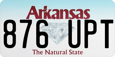AR license plate 876UPT