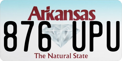 AR license plate 876UPU