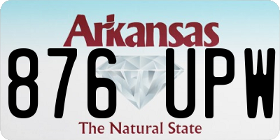 AR license plate 876UPW