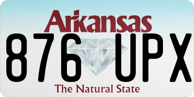 AR license plate 876UPX