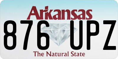 AR license plate 876UPZ