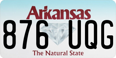 AR license plate 876UQG
