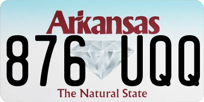AR license plate 876UQQ