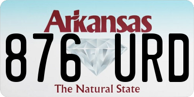 AR license plate 876URD