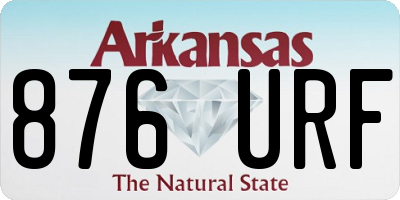 AR license plate 876URF