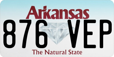 AR license plate 876VEP