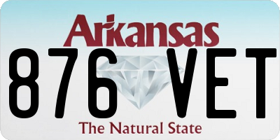AR license plate 876VET