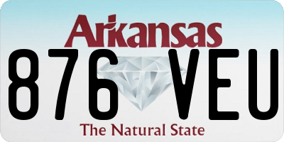 AR license plate 876VEU