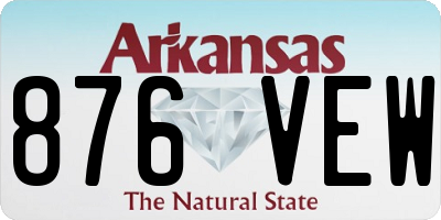 AR license plate 876VEW