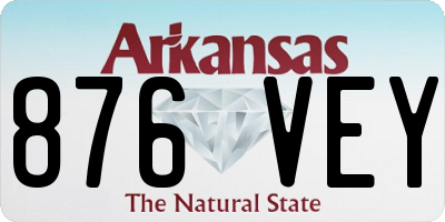 AR license plate 876VEY