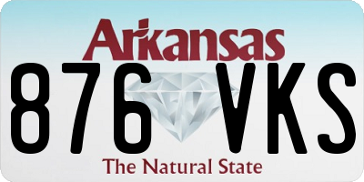 AR license plate 876VKS
