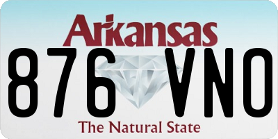 AR license plate 876VNO