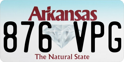 AR license plate 876VPG