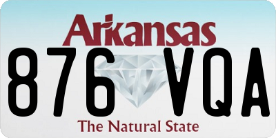 AR license plate 876VQA
