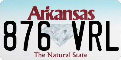 AR license plate 876VRL