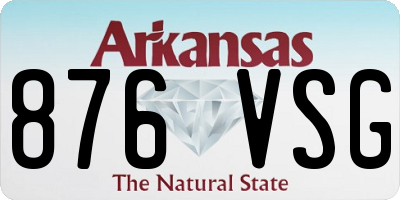AR license plate 876VSG
