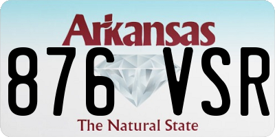 AR license plate 876VSR