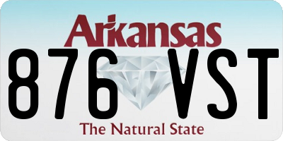 AR license plate 876VST