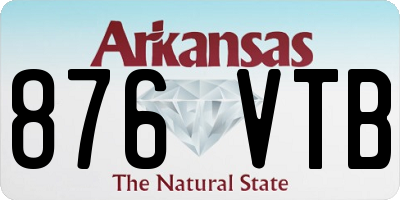 AR license plate 876VTB