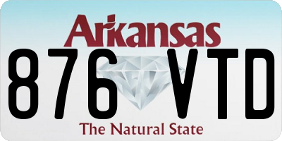 AR license plate 876VTD